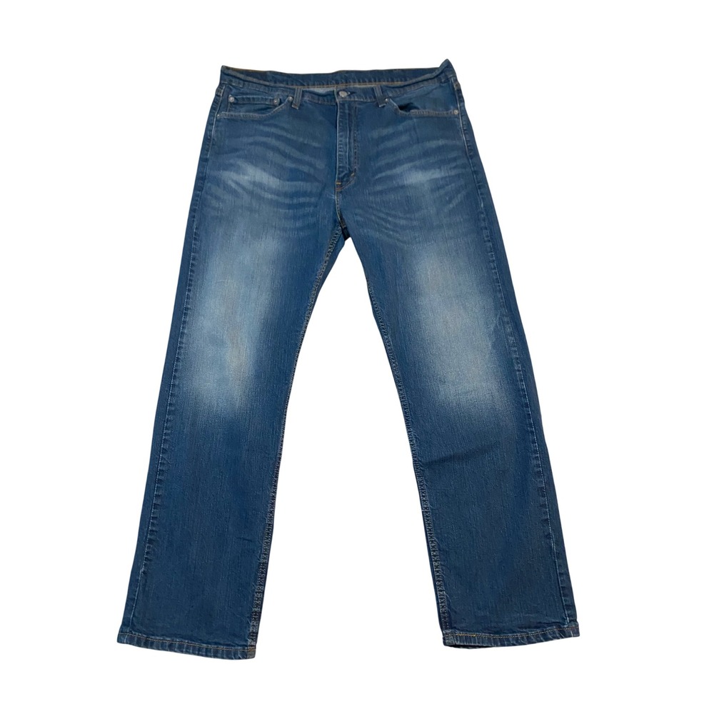Levis 505 Regular Fit Straight Leg Jeans Mens W38 L30 Blue 00505-1064